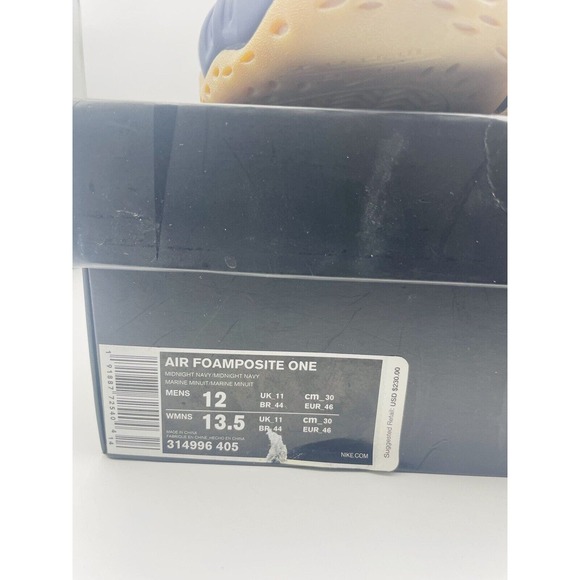 Size 12 - Nike Air Foamposite One Midnight Navy 2019 WITH ORIGINAL BOX